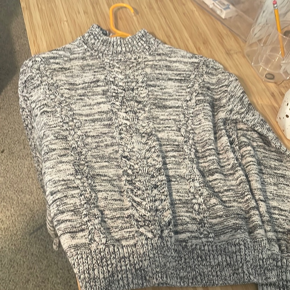 Black and white sweater